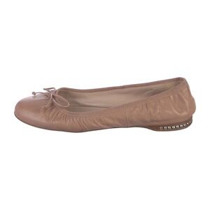 ❤️Miu Miu Leather Bow Accents Ballet Flats❤️
